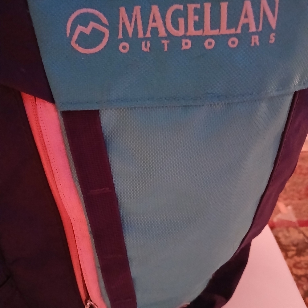 Magellan Outdoors Blue and Purple Backpack with Structured Design. Very Nice!! - Picture 11 of 12